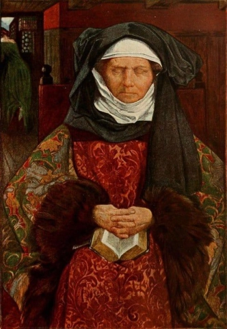 امرأة ثرية من عصر النهضة الشمالية حوالي عام 1900