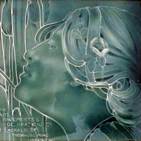 Azulejo publicitario Art Nouveau