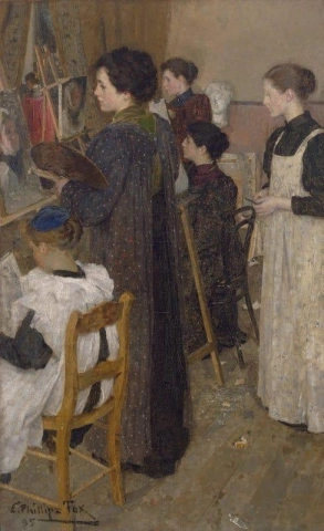 Estudiantes de arte 1895