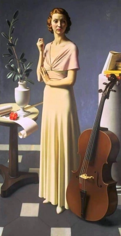 Portret van een jonge vrouw 1935