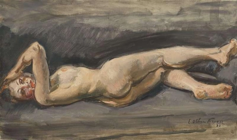 横たわる女 1928