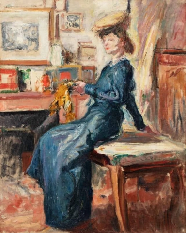 mujer sentada