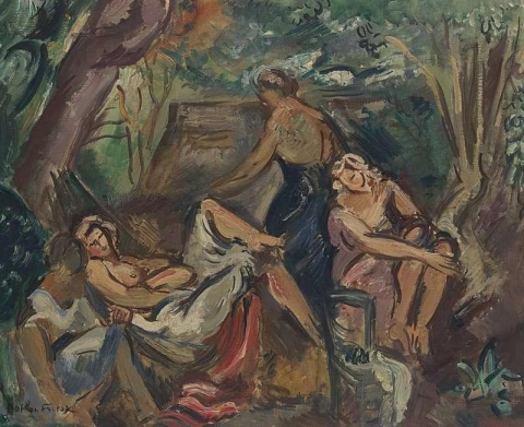 Frauen in einer Calanque