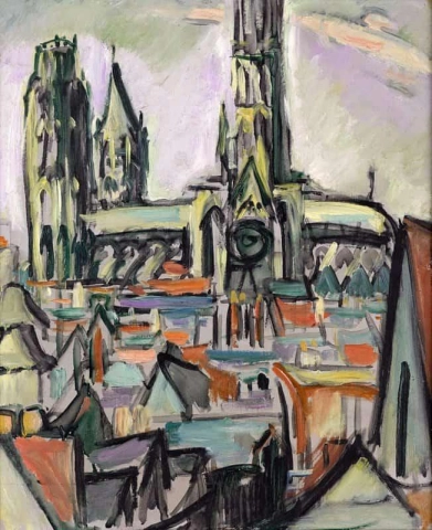 Rouen katedral ca. 1908