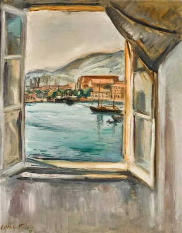 Fönstret mot hamnen i Toulon 1927
