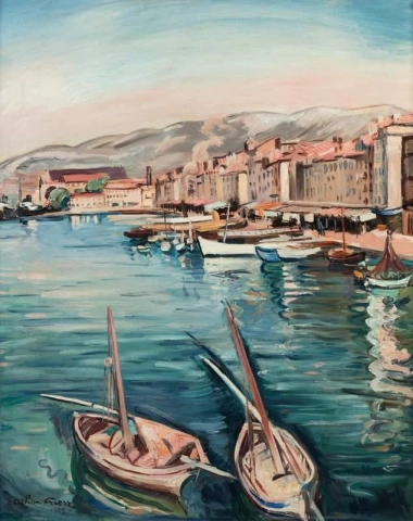Порт Тулона, 1929 год.