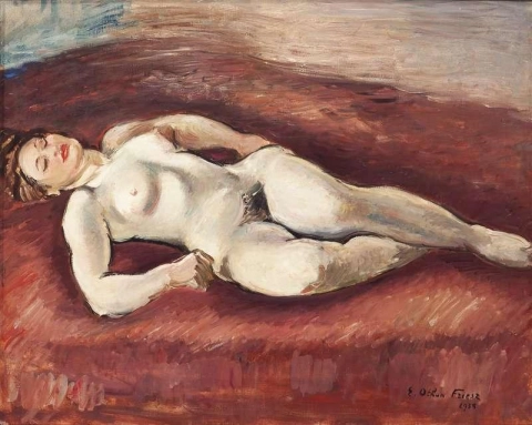 Nackt liegend 1938
