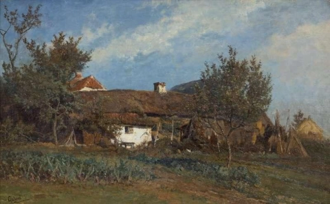 En gård i solen 1870