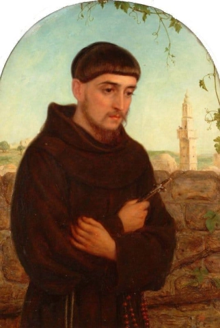 Een Franciscaanse monnik in het Heilige Land