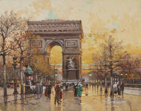 Arc De Triomphe In The Fall