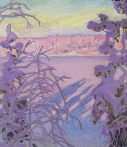 Un paesaggio invernale 1917