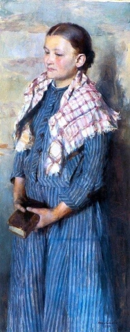 Церковная девушка 1889