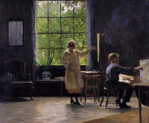 Студенты живописи 1923