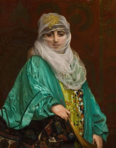 A Veiled Beauty 1876