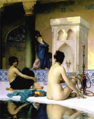 Escena de baño 1881
