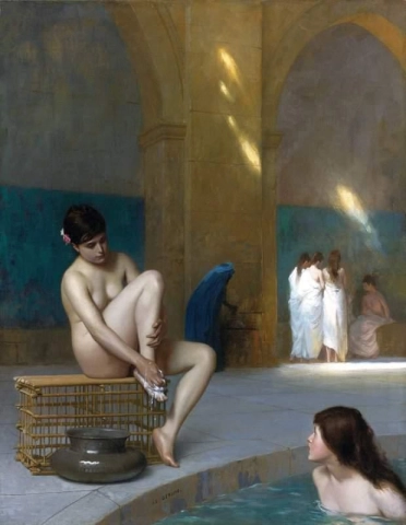 Kvinner i badet