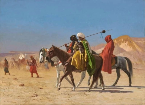 사막을 건너는 라이더들 1870