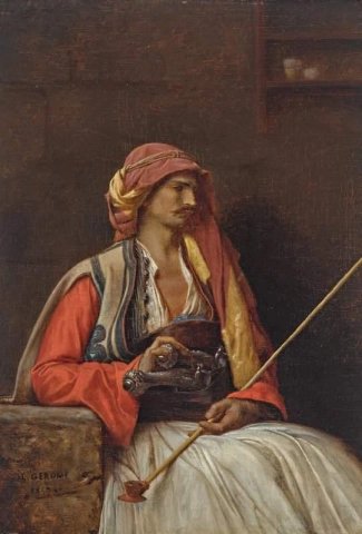 앉아있는 아르노 1857