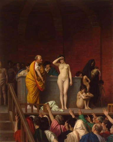 Slave Market In Ancient Rome Ca 1884