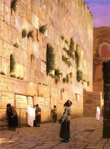 Muro de Salomón en Jerusalén