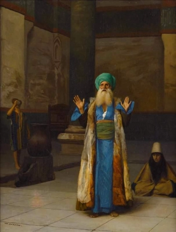1887년 기도하는 페르시아 술탄