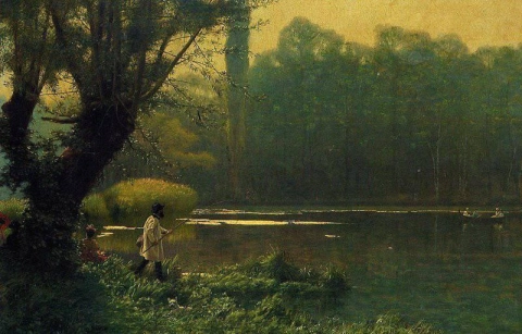 Summer Afternoon On A Lake Ca 1896
