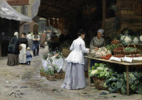 Le Marche Aux Legumes 1877