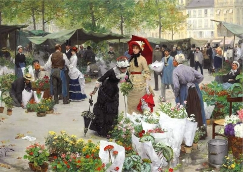O mercado de flores