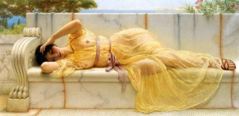 Menina em cortina amarela 1901