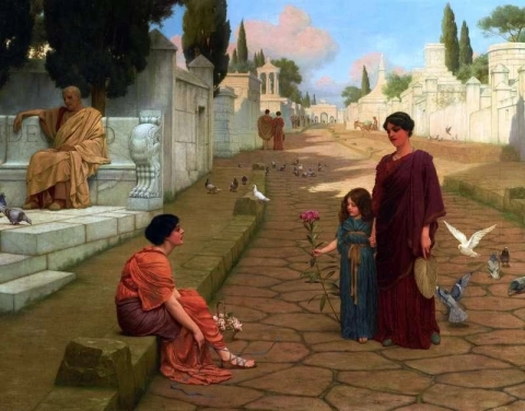 Utenfor porten til Pompeii 1905
