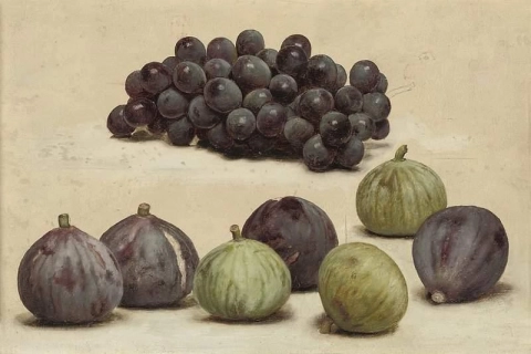 Stilleben av druer og fiken ca. 1912