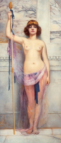 A naked priestess