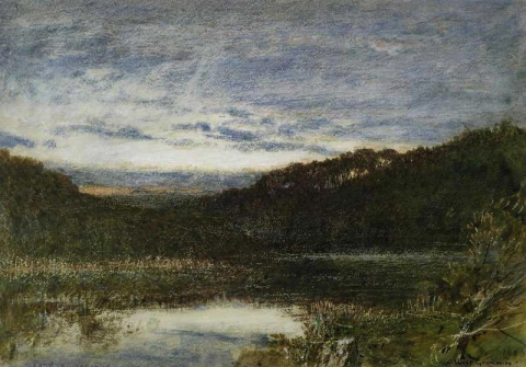 En dam nær Whitby 1888