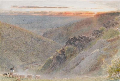 Dartmoor-Schlucht des Teign 1913