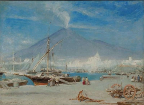 托雷安农齐亚塔 (Torre Annunziata) 1901 年的维苏威火山