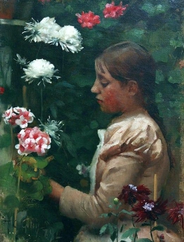 Девушка в Корнуоллском саду