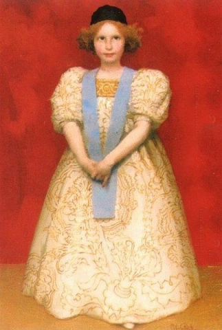 Девушка в костюме эпохи Возрождения