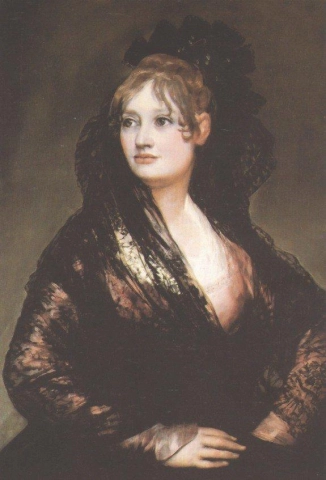 Goya Francisco De Dona Isabel De Porcelin muotokuva
