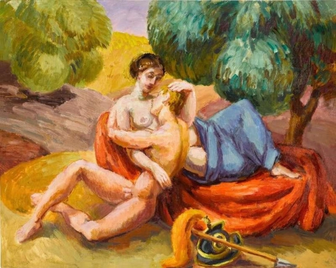 Влюбленные - Венера и Адонис, ок. 1956 г.