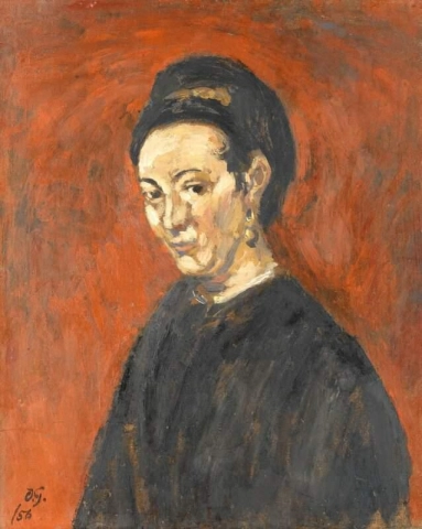 Portrait Of A Woman After Rembrandt 1956