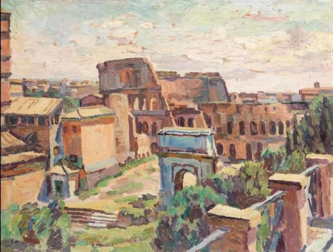 Colosseum från Forum Romanum 1931