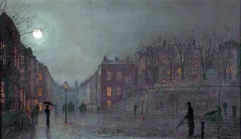 Utsikt över Hampstead London 1882