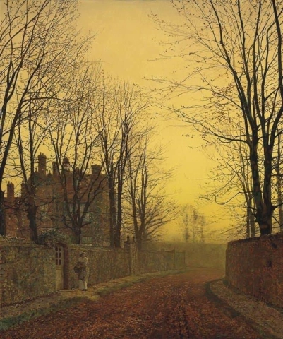 Eine Herbstgasse 1886