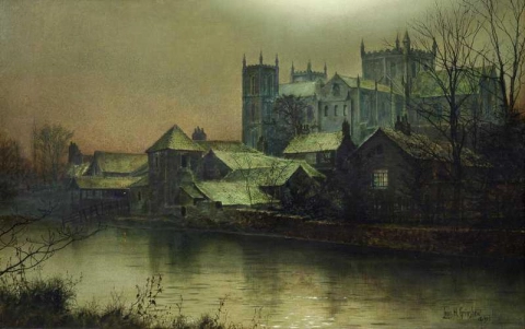 Ripon Minster Beside The River Swale 1896