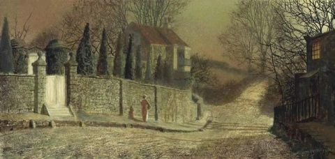 De Old Gates Yew Court Scalby nabij Scarborough, 1874