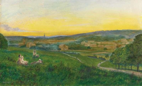 Blick auf Leeds vom Woodhouse Ridge 1868