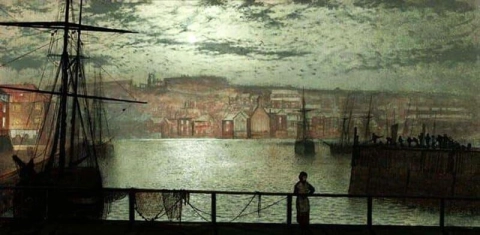 Whitby From Station Quay 1878