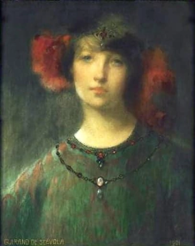 Een symbolistisch portret van een vrouw, 1901 1