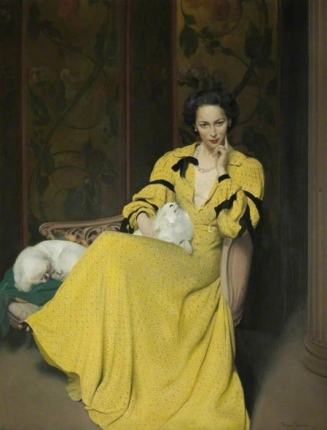 노란 드레스를 입은 폴린 1944