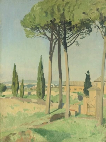 Landsbygden vid Appian Way ca 1928